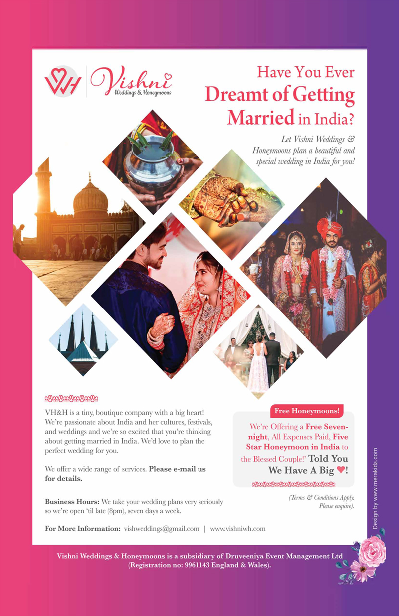 Vishni Weddings and Honeymoons